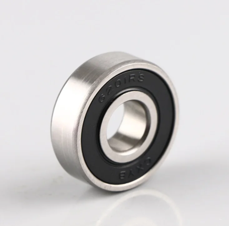 20pcs/lot 12x32x10mm 6201RS 6201-2RS 6201 2RS Double rubber cover ball bearings 12*32*10mm Deep Groove Ball bearing