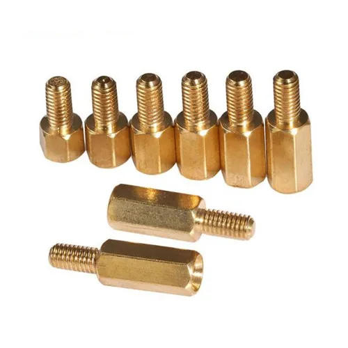 500pcs/lot M3*5+6 Male-female Brass Hex PCB Standoff Spacer