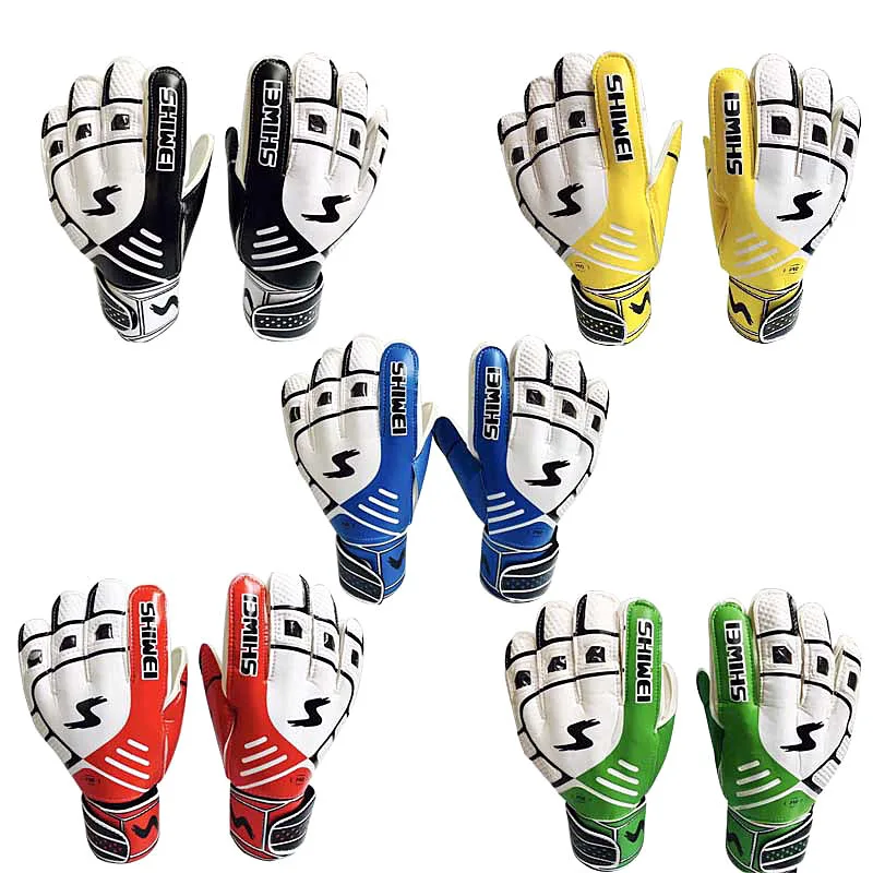 Adults Size Professional Goalkeeper Gloves Football Men Strong Finger Protection Soccer Goalie Gloves Thickened Latex