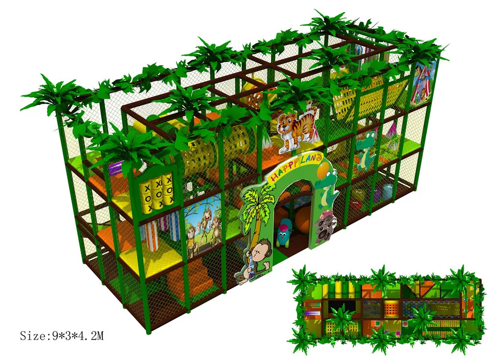 Exported to Costa Rica CE certificated Safe Children Indoor Playground Plaza De Juegos 151013-A