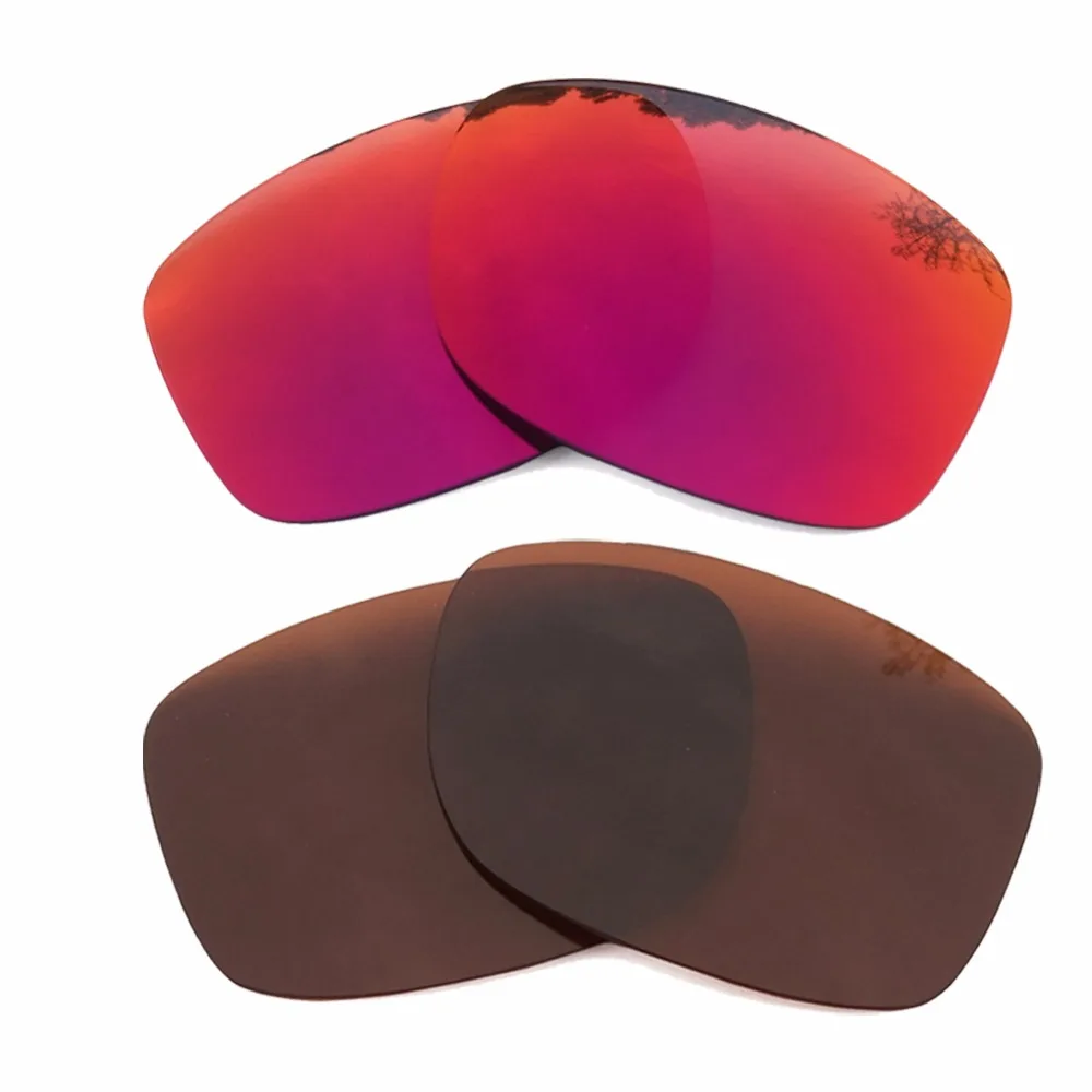 

Brown & Midnight Sun Mirrored Polarized Replacement Lenses for Jupiter Squared Frame 100% UVA & UVB