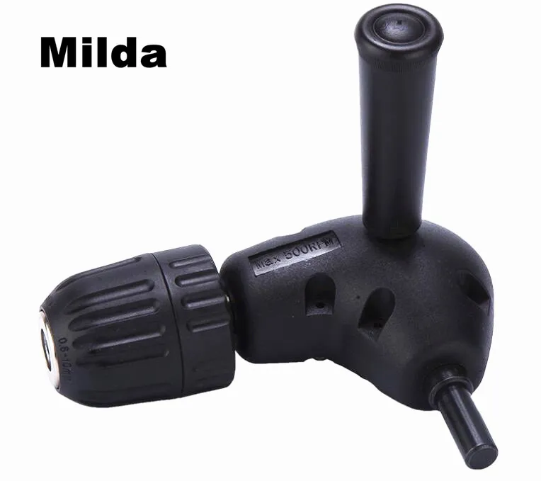 Milda-accesorios para herramientas eléctricas, cabezal de ángulo recto de 90 grados, broca eléctrica para brocas eléctricas