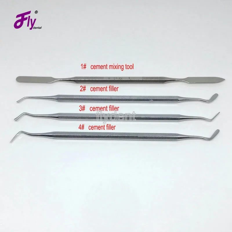 

4PCS Dental Instrument Stainless Steel Cement Filler tool Dentist Tool dental mixing tool mixing knife