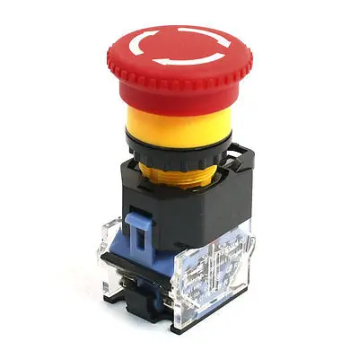 Self Locking Type Red Mushroom Push Button Switch 600V 10A YJ139-LA38