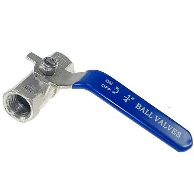 

(1)DN6 G1/4" Port Size Female Full Port 304 Stainless Steel one-piece Ball Valve