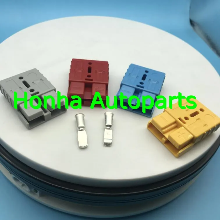 Free shipping 10/20/30 pcs/lots 600V 50A Car Caravan Trailer Battery Connectors Plugs Binding for Forklift with 6AWG terminal