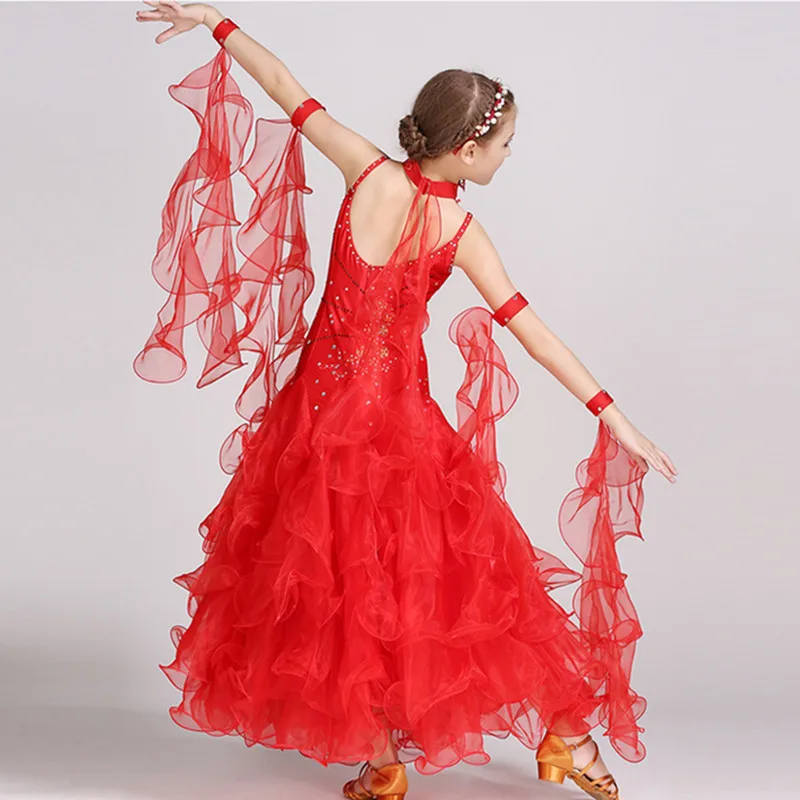 Pink Fairy Ballroom Dress Children Dance Costumes Dance Dress For Girls Ballroom Dancing Dresses For Kids Waltz Dress