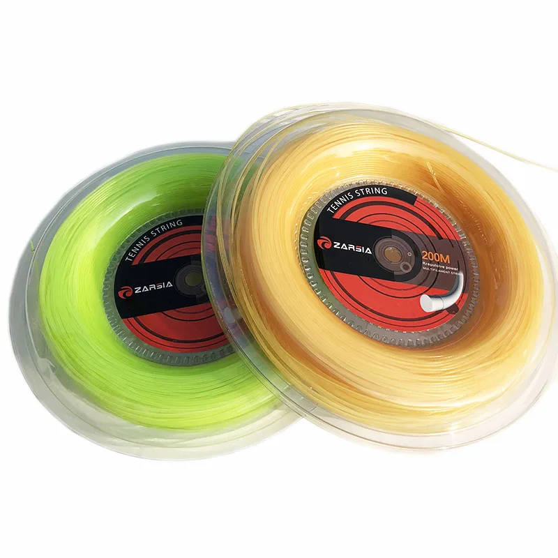 ZARSIA Nuovo allenamento di tennis stringa Elastica di Nylon racchette da tennis string morbida e confortevole tennis strings 1.30 millimetri 200 M 55-60LBS