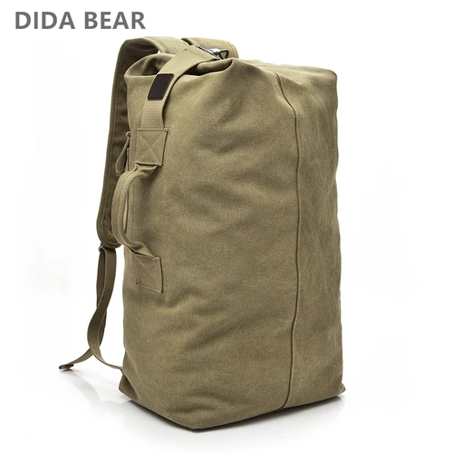 Mochila de viaje para hombre, bolso de mano de Montañismo de gran capacidad, bolsos de hombro tipo Bombonera de lona de alta calidad, mochilas para hombre