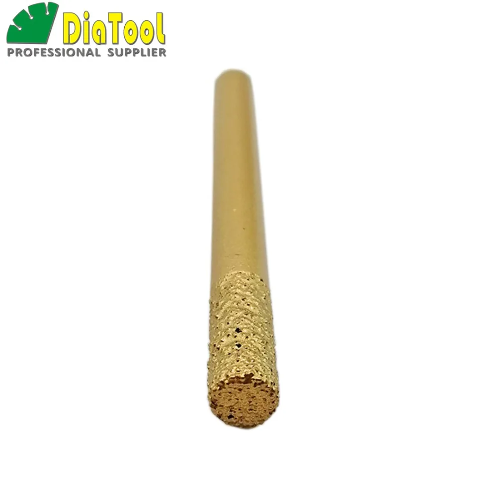 DIATOOL 2 sztuk CNC końcówki do grawerowania do kamienia (8/20mm) Ball-end, proste diamentowe wiertła, lutowane próżniowo diamentowe wiertła