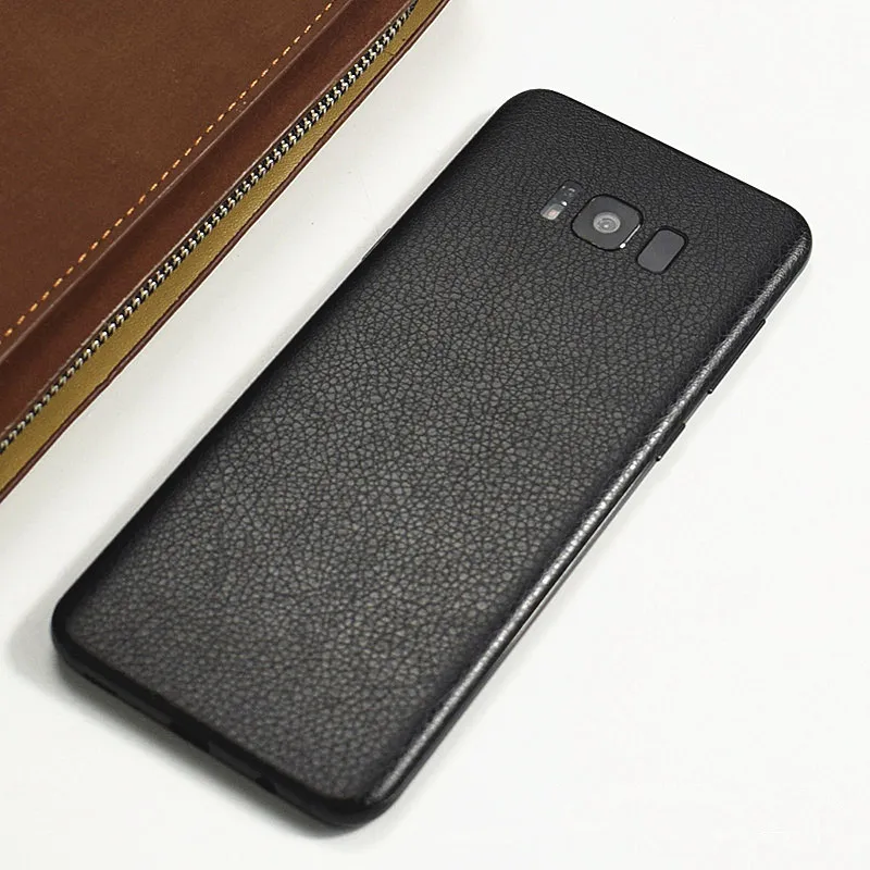 Luxury DIY Leather Skin Sticker Wrap Skin Phone Back Film For SAMSUNG Galaxy S10+ S10e S8+ S9 Plus Note 9 8 S7Edge A750 A8S A9S