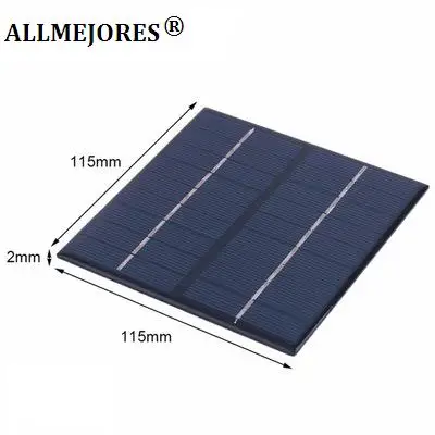 2 szt. Panel słoneczny 9V 2W 115mm x 115mm wysokiej jakości polikrystaliczne ogniwo słoneczne panel epoksydowy wodoodporny