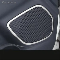 Cotochsun 4pcs/set Car-styling door speaker decoration frame sticker cover case For Mitsubishi ASX 2013-2017