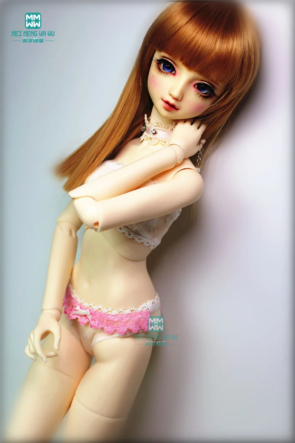 Bjd Pop Accessoires Past 28-62Cm 1/3 1/4 1/6 Yosd Msd Dd Sd Bjd Pop Kant Driehoek Slips ondergoed