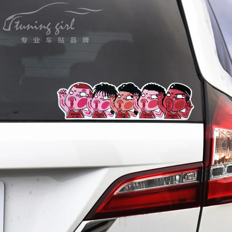 Car Stickers Basketball Slam Dunk Sakuragi Hanamichi Cartoon Funny Reflective Decoration For Windshield Window Motorcycles K15