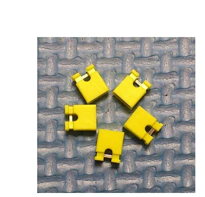 2000 stücke/los 2,54mm Gelb Open Type Mini Jumper für Pin Header