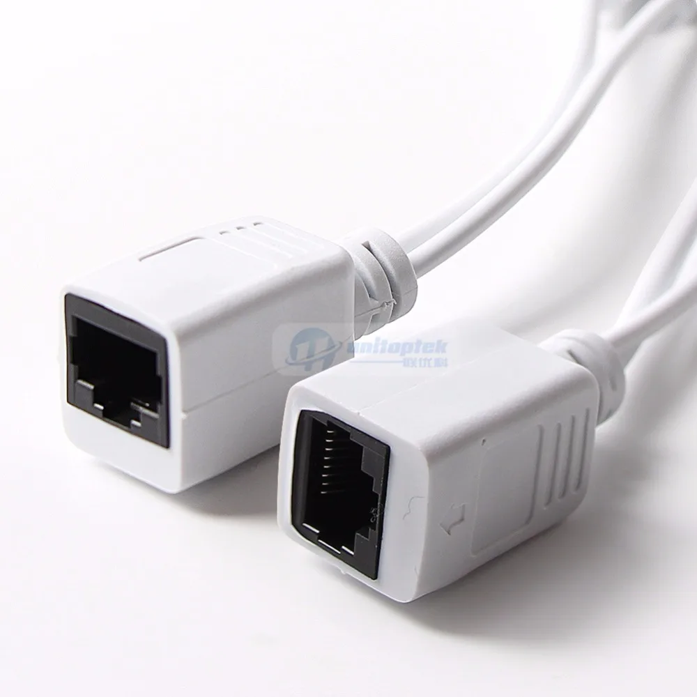 Imagem -02 - Divisor Poe e Injetor Poe Rj45 de Entrada de Energia Saída Separador Combinador Poe Cabo Adaptador de Interruptor para Sistema Cctv