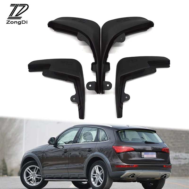 ZD Car Mudflaps Fit For Audi Q5 2009 2010 2011 2012 2013 2014 2015 Mudflap Accessories Splash Guard Front Rear Mudguards Fenders