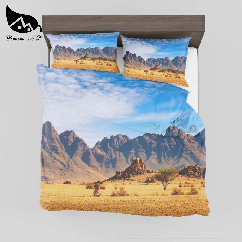 

Dream NS High Definition 3D bedding set Digital Print Landscape Photo Quilt cover Custom Home Textiles Bedclothes King Bed Set