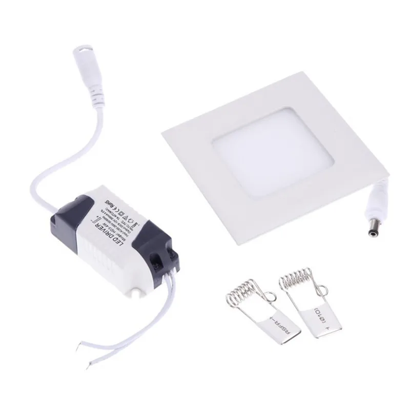 Thickness 3W/6W/9W/12W/15W LED downlight Square Dimmable LED panel / pannel light led ceiling Recessed fixtures lamp AC85-265V