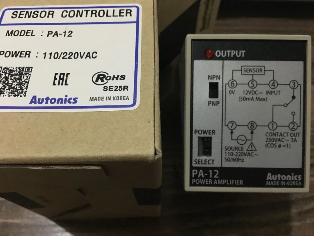 Autonics sensor controller PA-12  new version  110/220vac power amplifier