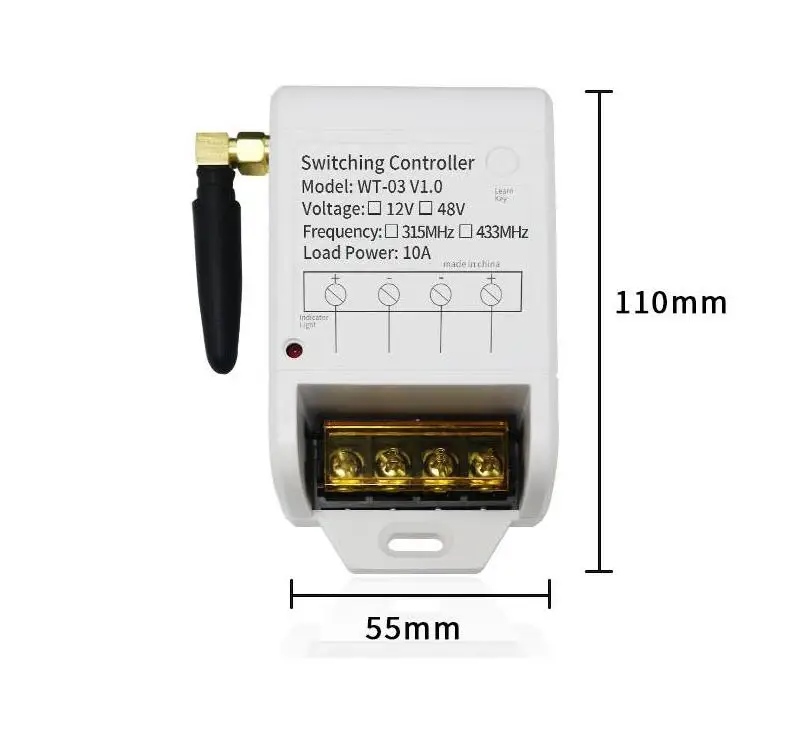 DC12V /48V high power  1 channel is specially designed for pump controller switch