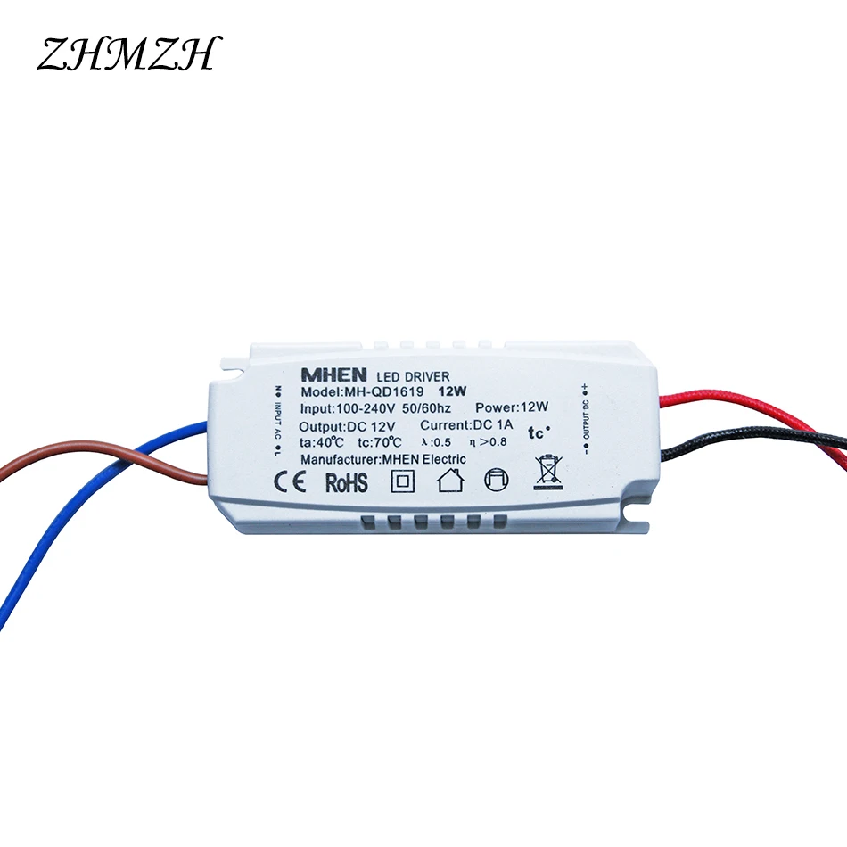 AC 100-240V To DC12V Constant Voltage LED Driver 12W 20W 40W 60W 100W Direct Current Power Supply CE For G4 G5.3 LED Lamp Bead