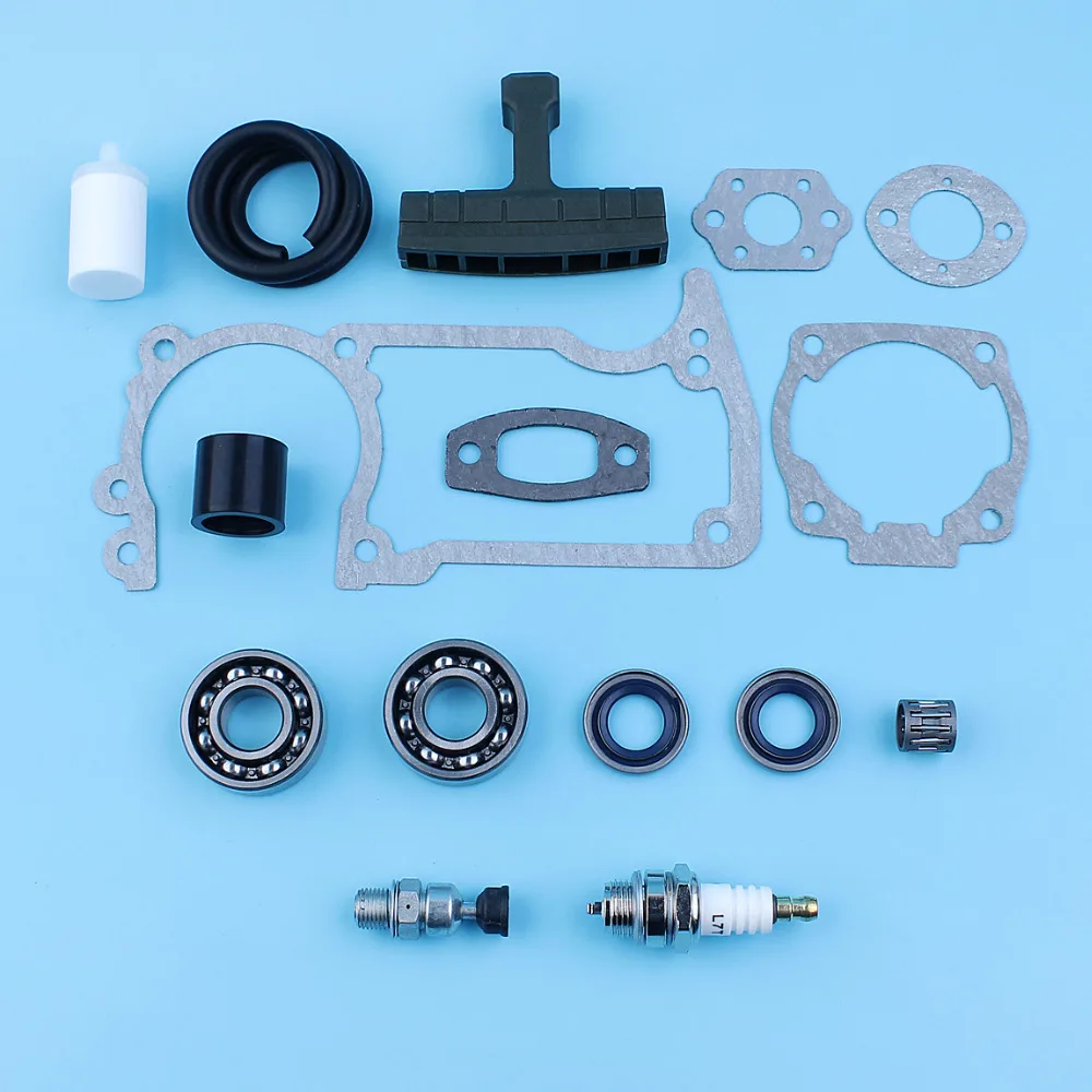 Imagem -03 - Juntas de Válvula de Descompressão Conjunto para Husqvarna Rolamento do Virabrequim Vedação do Óleo Filtro de Linha de Combustível Punho de Punho Motosserra 51 55 254 257