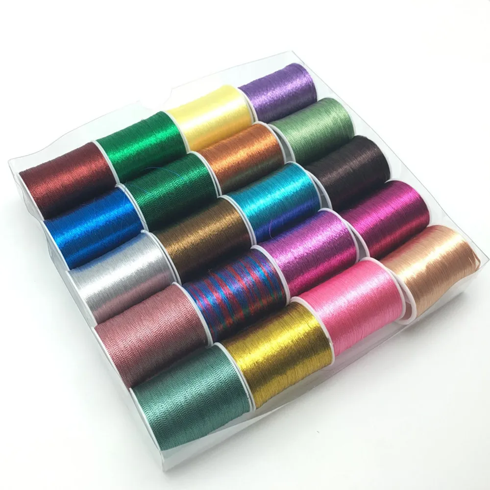 20 spools metallic thread embroidery thread sewing thread Set  AA7642