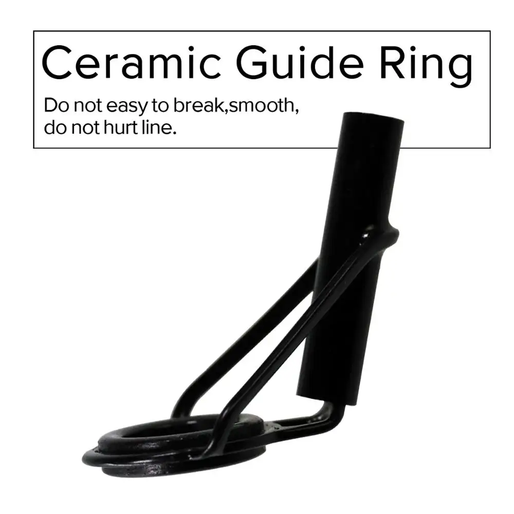 30pcs 3.0mm-4.5mm Sea Fishing Pole Rod Tip Tops Repair Kit Black Nickel Plated Ceramic Ring Spinning Casting Fising Rod Tips