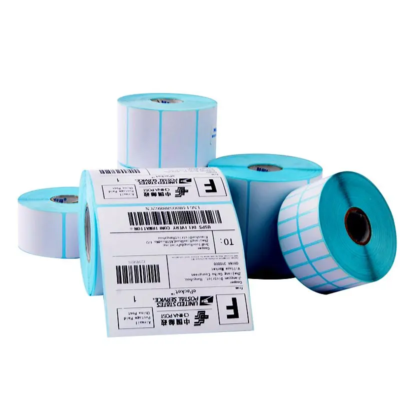 Three defense thermosensitive label paper Self adhesive thermal label paper thermal print paper 30x20mm-100x150mm full roller