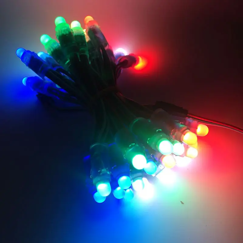 Imagem -03 - Rgb Conduziu o Módulo Claro Cor Completa 12 mm 5v 12v Endereçável Cor de Sonho Ip68 Impermeável 50 Pcs Ws2811