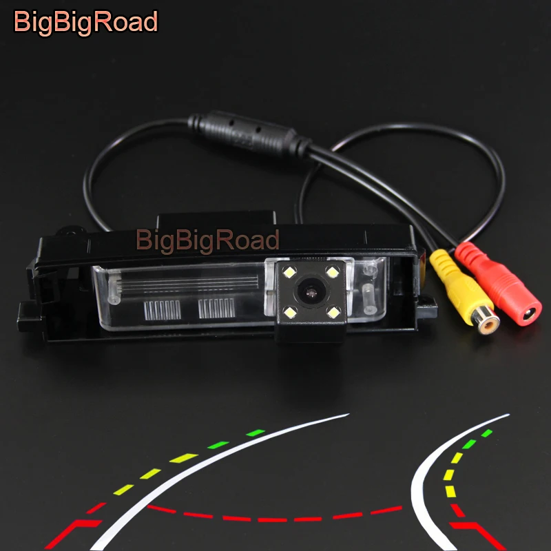 BigBigRoad Car Intelligent Dynamic Tracks Rear View Backup Camera For Toyota RAV4 RAV-4 RAV 4 2006 2007 2008 2009 2010 2011 2012