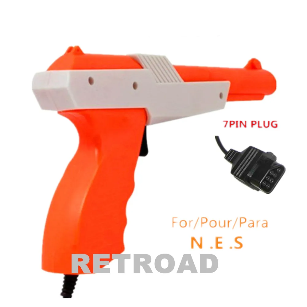 RETROAD ZAPP GUN for 8bit NES or FAMILY Retro Gaming System ,7P Plug（not play on LCD）