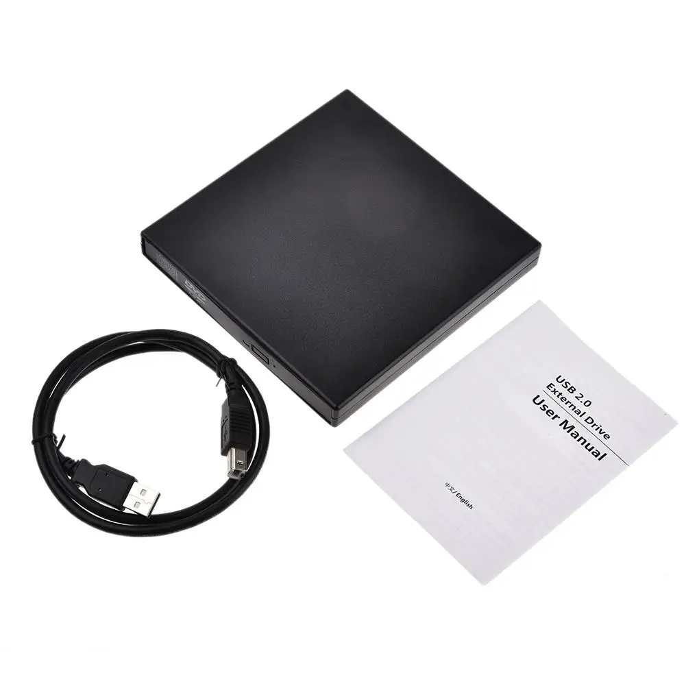 External ROM Optical Drive USB 2.0 CD/DVD-ROM CD-RW Player Burner Slim Portable Reader Recorder Portatil Car Player