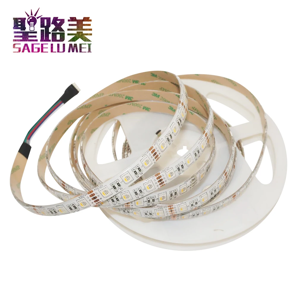 

5M DC12V RGBW /RGBWW 4 color in 1 led chip LED Strip, SMD 5050 flexible light RGB+White /warm white,60Leds/m IP30/65 Waterproof