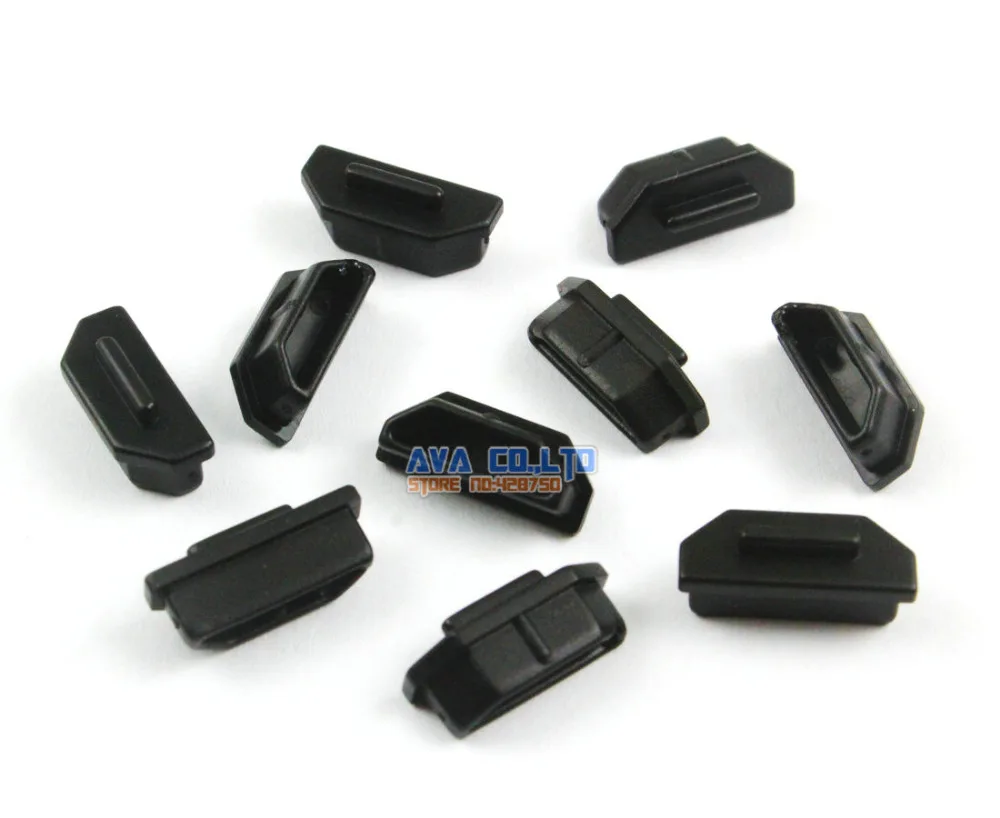 100 Pcs Soft Plastic HDMI Port Plug Cover Cap Anti Dust Protector for Female End