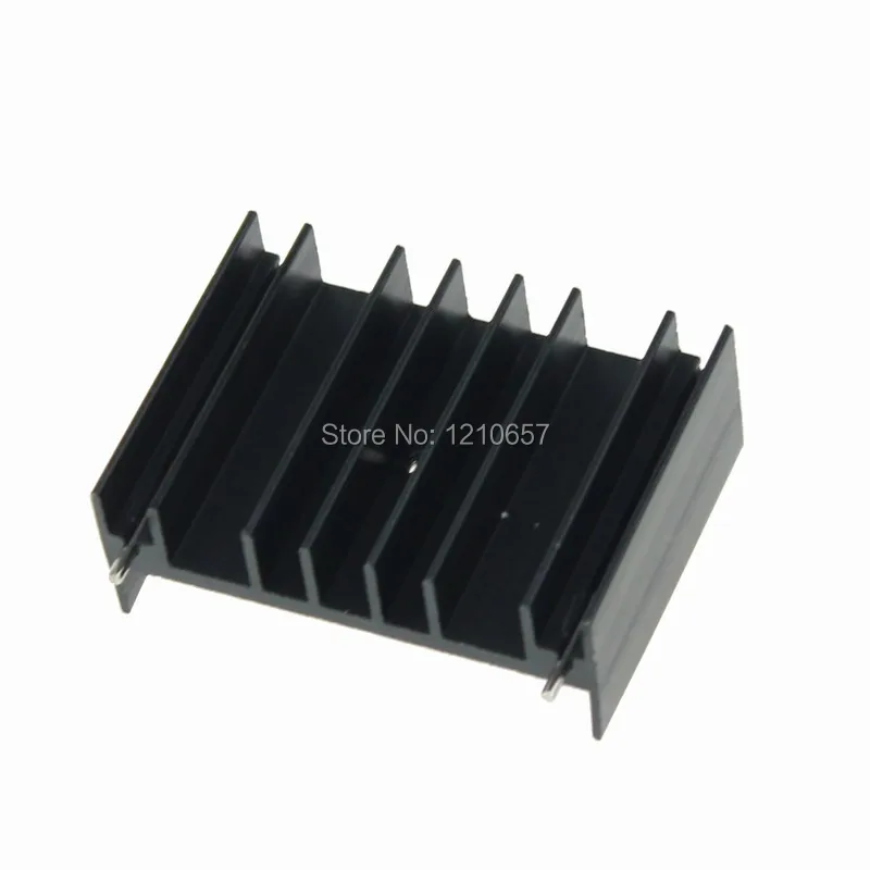 100pcs LOT 35x47x17mm Amplifier MOSFET Cooler Aluminum Extrusion Radiator Heatsink With Needle