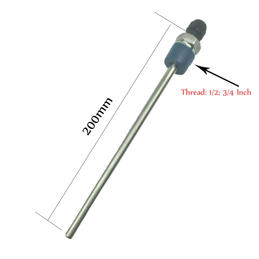 Controlador Solar de acero inoxidable, Sensor de temperatura, tubo ciego para sonda Instal PT1000 NTC10K (tubo Sensor)