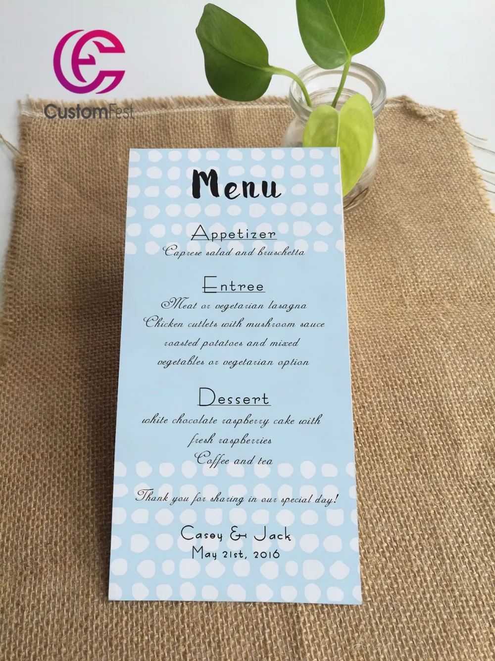 Personalized menu art pattern design menu whole set available MU023