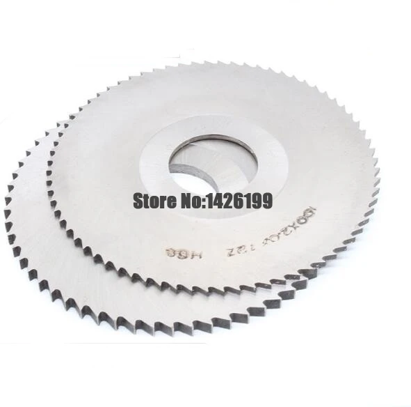 Imagem -02 - Fresa de Lâmina de Serra Hss Slotting Cutter 40 mm 50 mm 60 mm 75 mm 80 mm 100 mm 125 mm Espessura 02 Mm40 mm 1pc