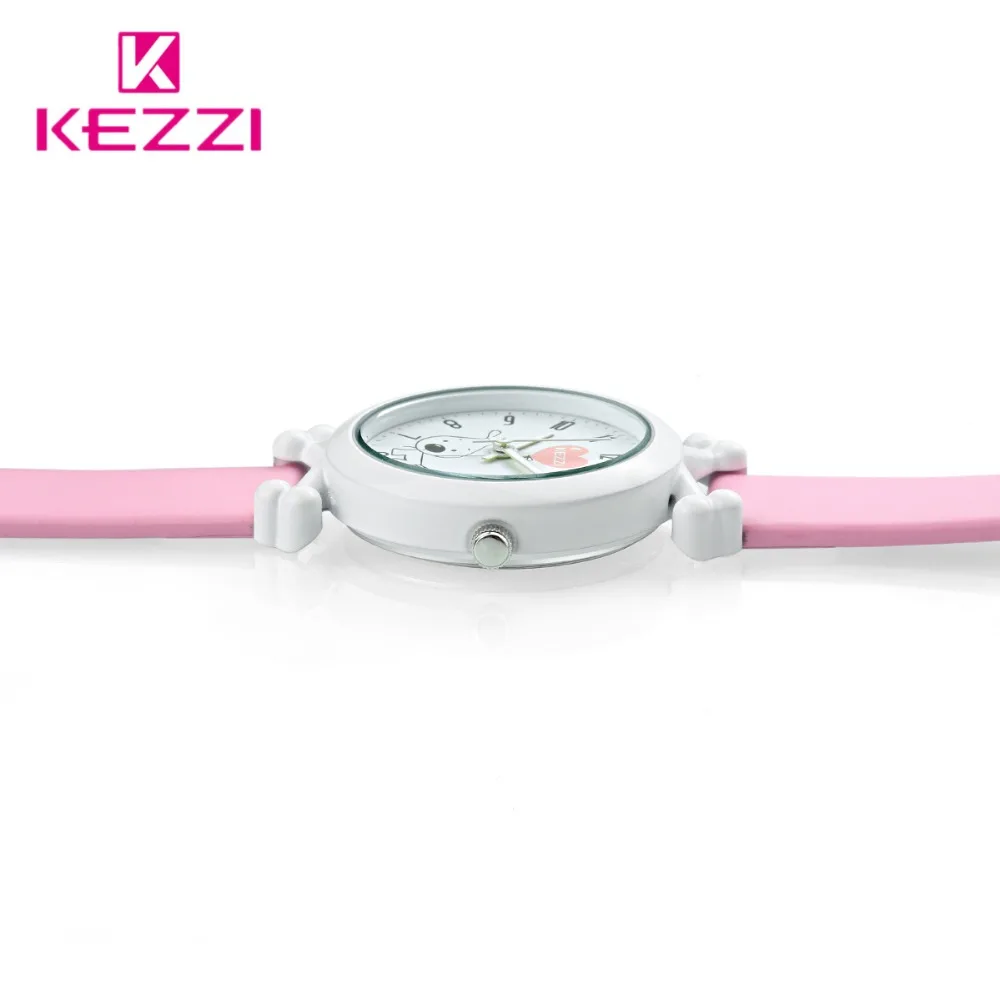 Kezzi Kids Watches Cartoon Leather Dog Quartz Watches Waterproof Children Clock Boys Girls Students Wristwatch montre enfant