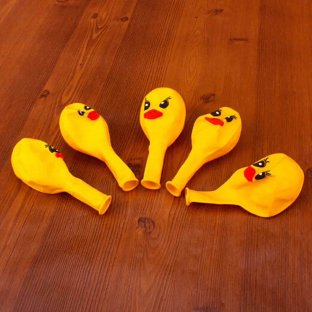 JX-LCLYL  10pcs Children Yellow Duck Party Balloons 12\'\' Birthday Balloons Party Supplies