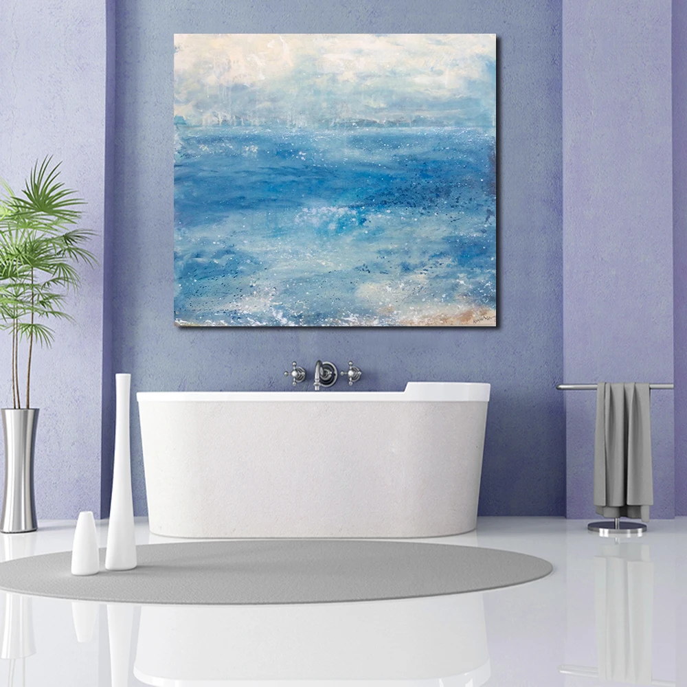 100% handpainted oil painting Abstract The Calm Sea Painting For Living Room No Frame Modern Wall Decorative Pictures Art Canvas