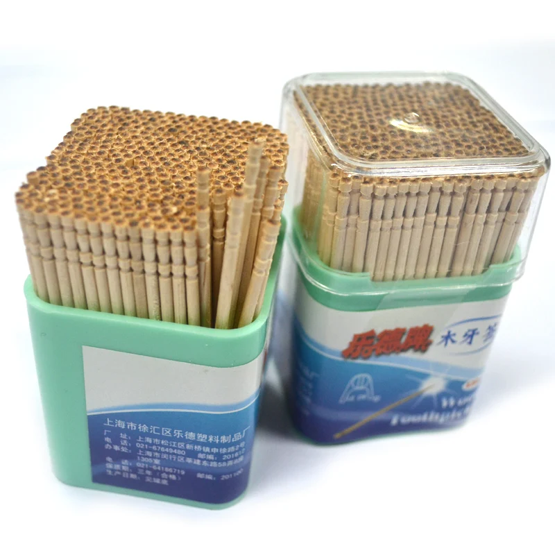 wooden toothpicks natural wood disposable tooth picks round head not too sharp