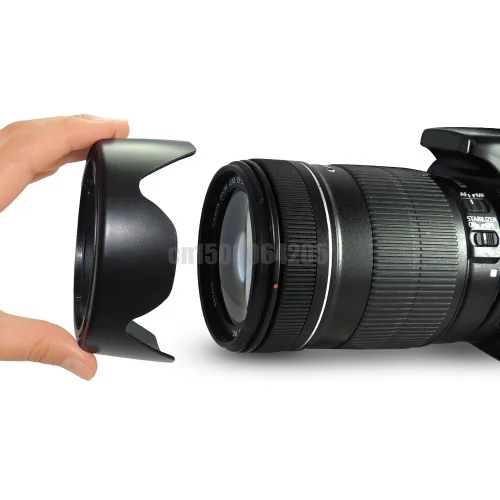 Ew-73b 67ミリメートルew 73b ew73bレンズフード可逆カメラレンテアクセサリーキヤノン650d 550d 600d 60d 700d 18-135 17〜85ミリメートルレンズ