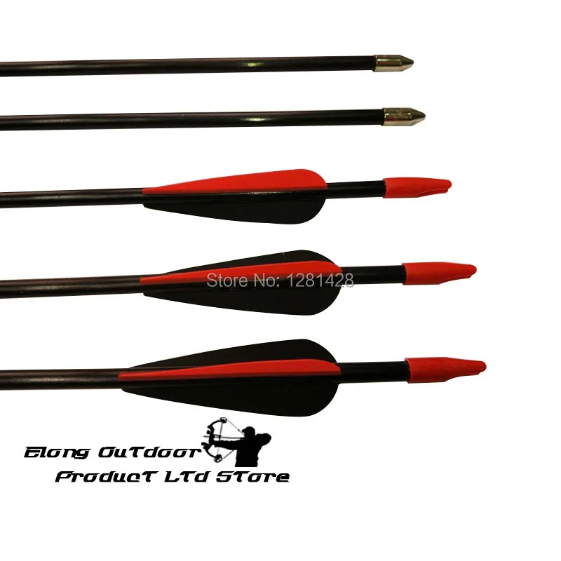 

100Pcs 30" Fiberglass Arrow Youth Practice Wholesale 3" TPU Vane Fixed Bullet Safety Points Archery Bow Outdoor