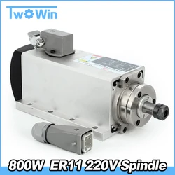 High Quality CNC 800W Air Cooled Spindle Motor with 13Pcs ER11 Collet Chuck Lathe Tool