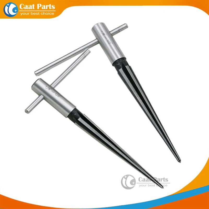 

Free Shipping! 1/8''-1/2''(3-13mm) Metal Taper reamer Set Woodworking board chamfering device open hole Taper 1:10 (5-16mm)