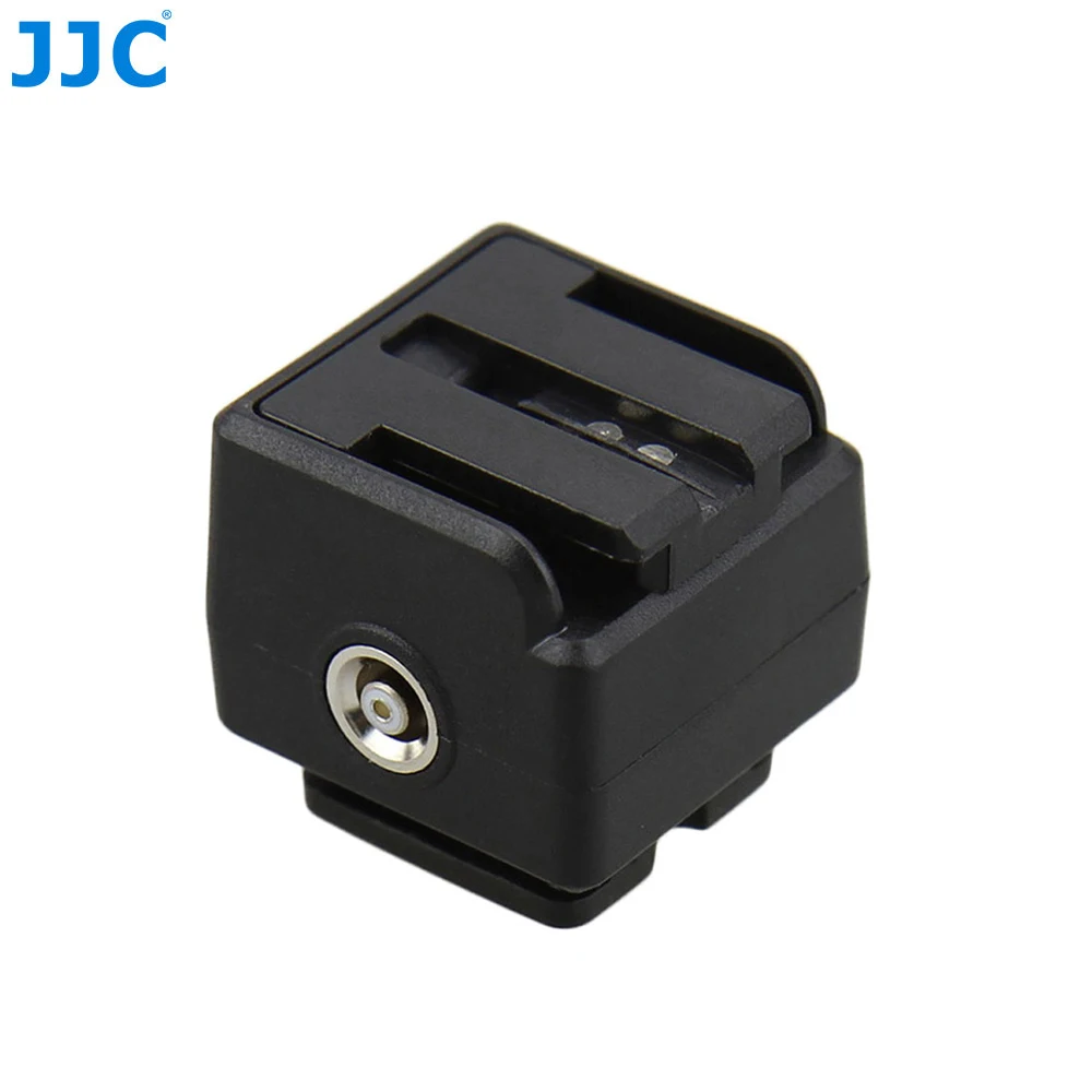 JJC Camera Hot Shoe Adapter for Sony/Maxxum Flashes with PC Female Outlet Standard ISO Multi Interface Speedlight